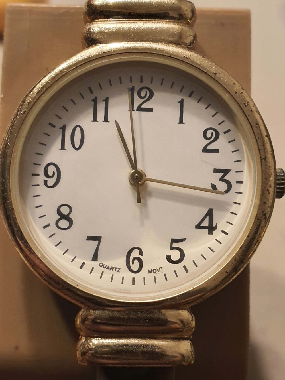 🦋10/$20🦋 Jessica Carlyle Goldtone/Leapord Acrylic Women's Cuff Watch
